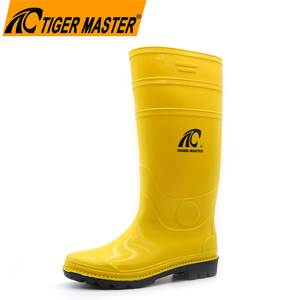 CE verified light weight non safety yellow glitter pvc rain boots 