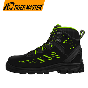 Oil-proof TPU sole prevent puncture leather safety boots with steel toe