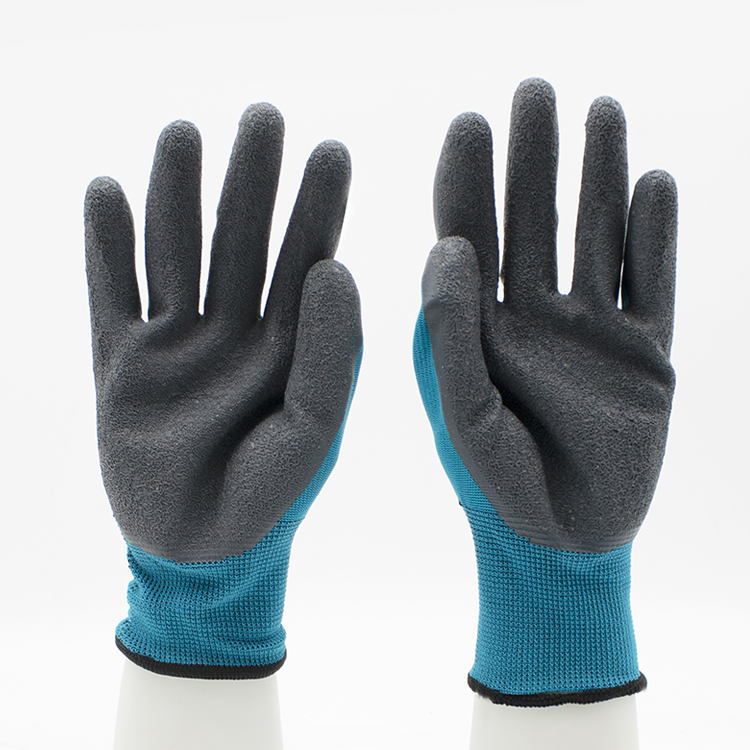 Anti Slip Oil Resistant Soft Latex Safety Gloves for Construction