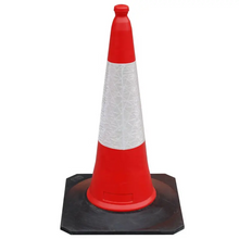 750 Mm PE Cone Rubber Base Reflective Traffic Cones