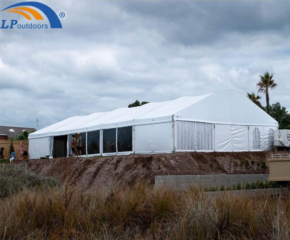 15m 净跨度铝制弧形活动帐篷婚礼帐篷