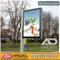 Poste de calle al aire libre con desplazamiento de LED cajas de luz signos