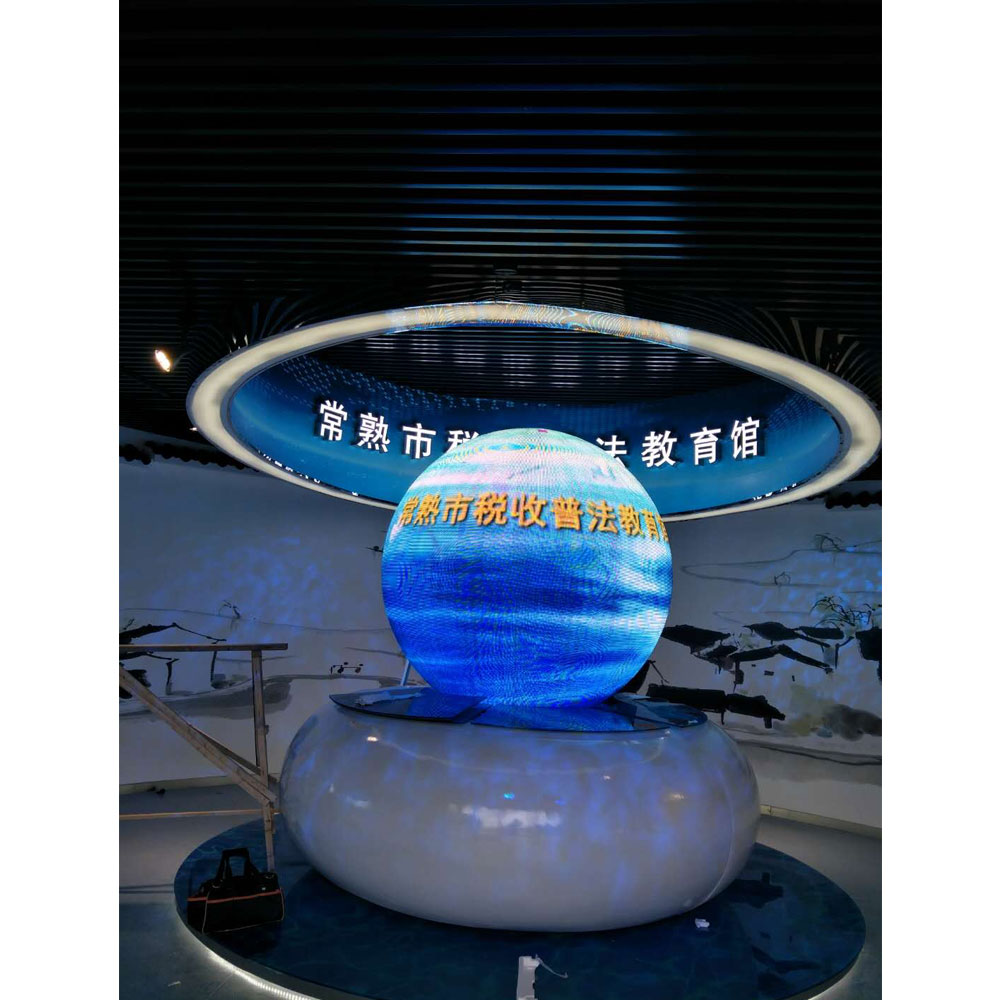 Exhibición creativa llevada visible interior de la bola de la pantalla 3d de la esfera de P4.8 360 grados