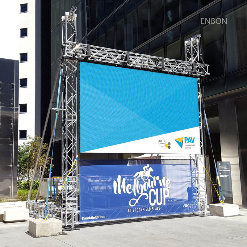 Pantalla LED publicitaria móvil para exteriores P4mm con panel de 512x512mm