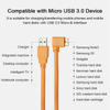 Micro USB 3.0 B Interface Data+Charging Cable 90°