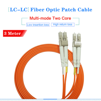 Multi-Mode LC-LC 2 Core Fiber Optic Patch Cable