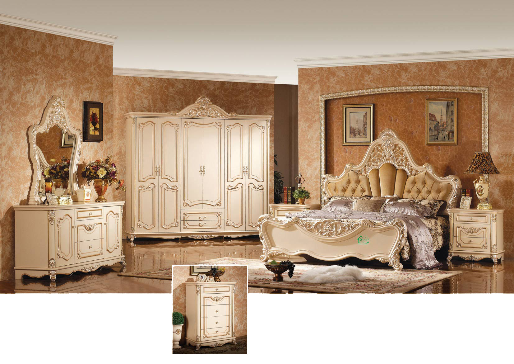 W811B Classic King Bed for Classical Bedroom Furniture Set - Buy Bedroom Furniture, Classic Bed