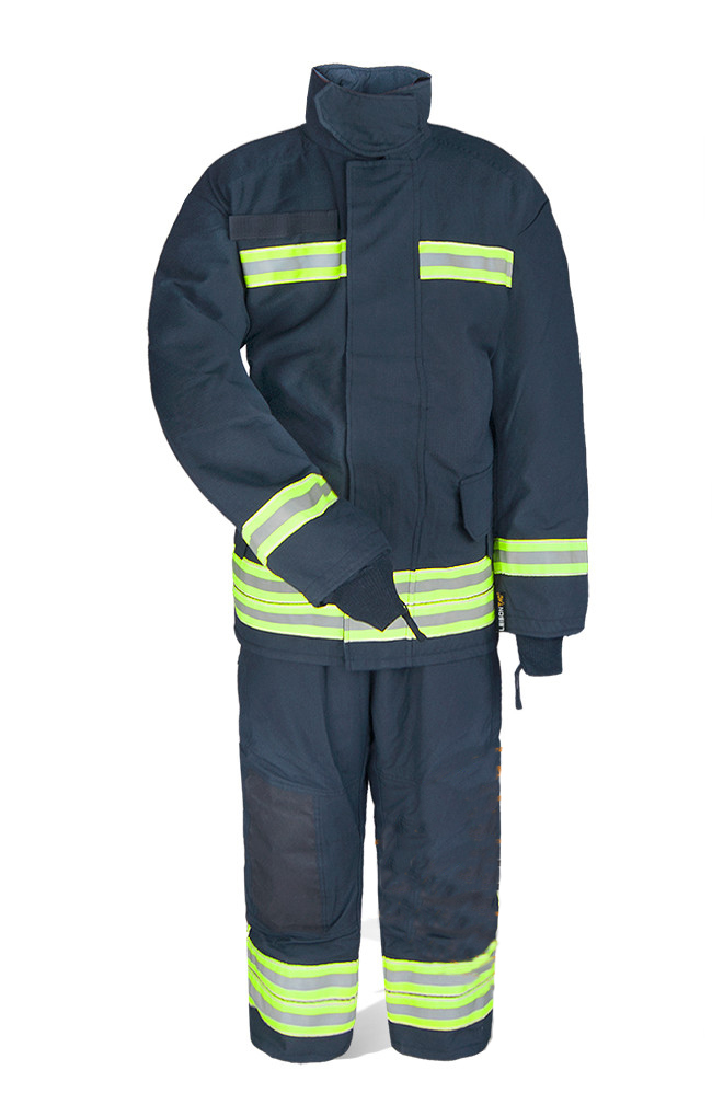 EN469 standard NOMEX fire fighting suit with reflective tape