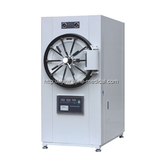 Horizontal cylindrical pressure steam sterilizer