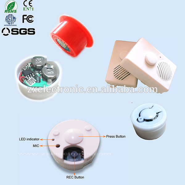 Customized pull string recordable sound box for plush toys