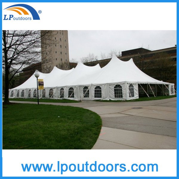 Carpa de boda con marco de acero de alto pico para 800 personas, carpa con clavija