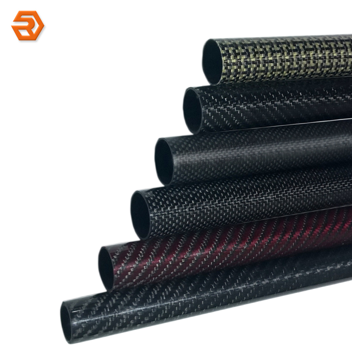 Colored Matte / Glossy Carbon Fiber Tube or Carbon Fiber Pipe by Customized
