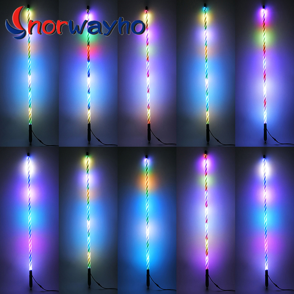 4ft Wrapped Dream Color LED Whips Sync