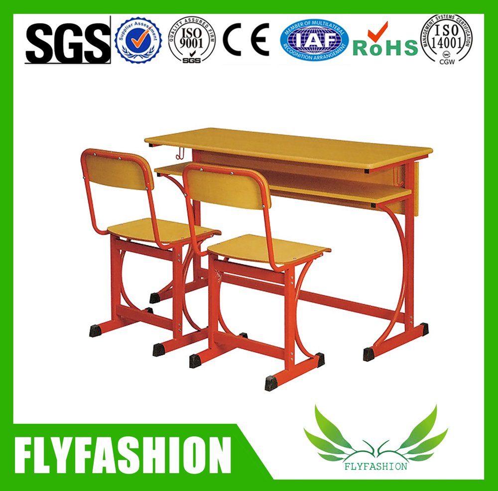 Bureau en bois d'étude de double de mobilier scolaire avec la présidence (SF-02D)