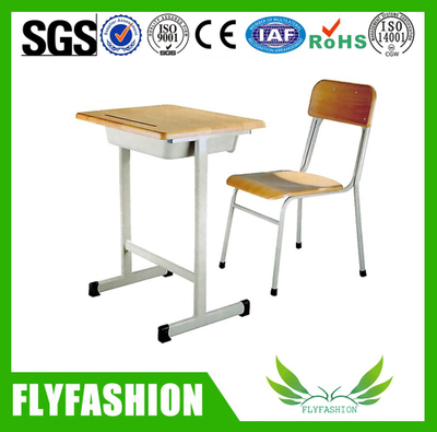 Solos escritorio y silla (SF-19S) de la escuela de madera de la sala de clase