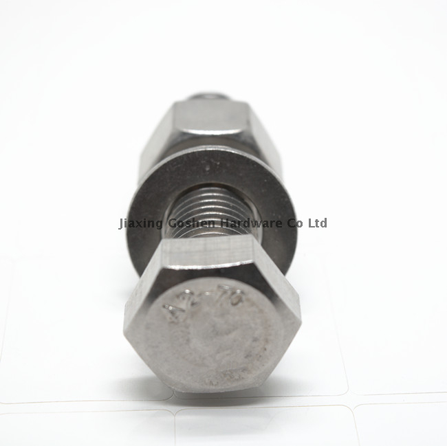 Tornillos hexagonales de acero inoxidable de alta calidad F593