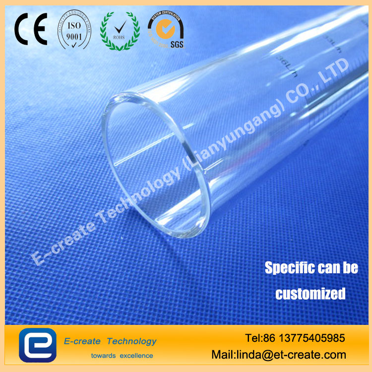 PE CHN quartz oxidation tube / quartz reduction tube / quartz liner ...