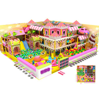 Candy Theme Amusement Indoor Playground with Building Block