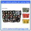 Cupcake Print Single Shoulder Satchel Handbag with PVC Coating (SAT-002)