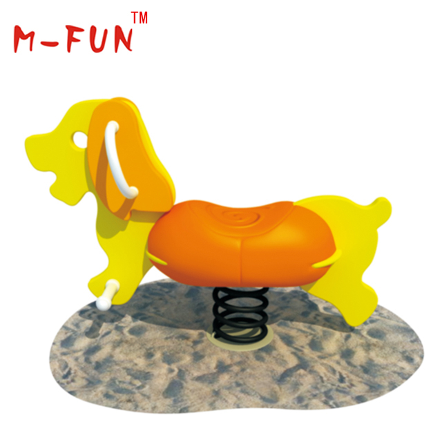  Kids spring rocking horse outdoors