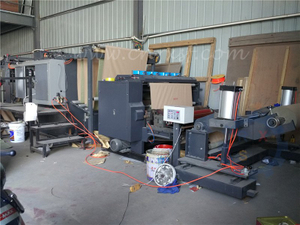 Multifunctional flexo printing - cross cutting machine with automatic stacking