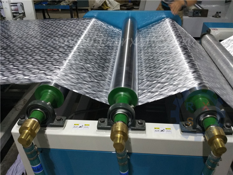 Multifunctional roll to roll lamination & embossing machine for PVC