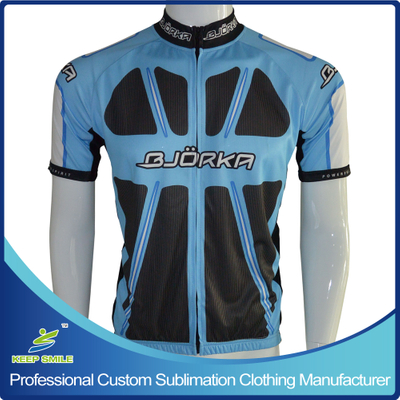 Custom Sublimation Cycling Jersey with Full Zipper