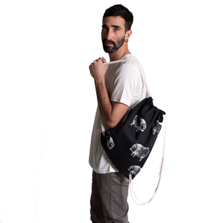 Black Drawstring Backpack Gift For Teens