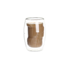 13.5oz double wall glass coffee cup