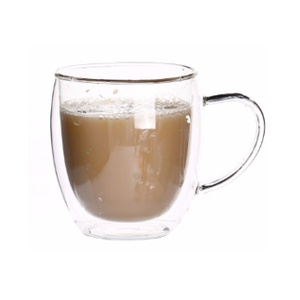 12oz double wall glass mugs
