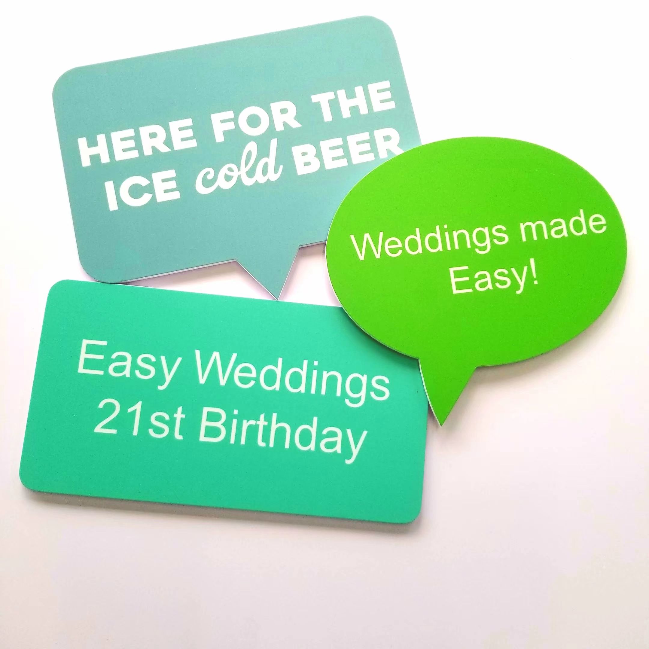 Custom Print PVC Props Signs Photo Booth Props for Wedding Party