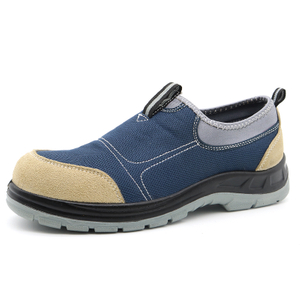 Oil Slip Resistant Steel Toe Casual Safety Shoes without Laces