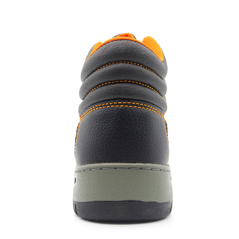 Pu Upper Rubber Sole Iron Toe Cheap Safety Shoes for Workers