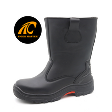 Heat resistance rubber sole no laces welding safety boots