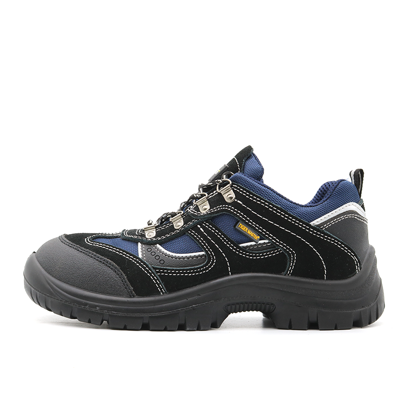 Non-slip PU Outsole Steel Toe Mid Plate Safety Sport Shoes