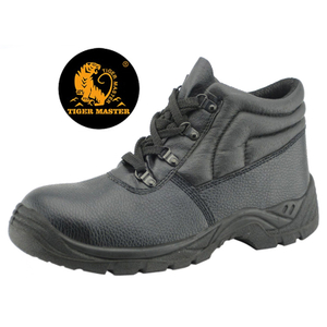 Black anti slip cheap safety shoes steel toe industrial