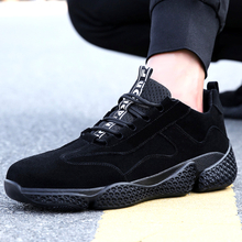Black Anti Slip Soft Rubber Sole Puncture Proof Safety Shoes with Steel Toe