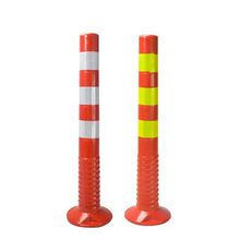 750 MM height foldable PU hi-vis reflective traffic warning post