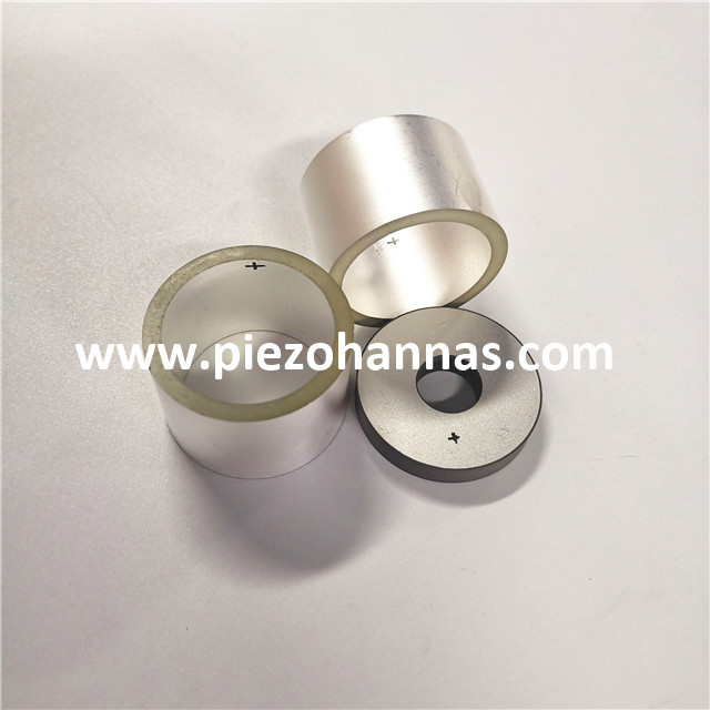 Componentes de tubo piezoelétrico prateado para sensores de pressão