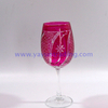 wine glass drinking cocktail wine glasses with stone coaster