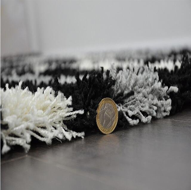 Polyester Bedroom Area Rug Fluffy Shag Carpet