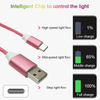Flowing LED USB Cable for Type C with Fast Charging