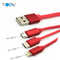 Telescópico Tipo 3 en 1 USB de carga + Cable de datos