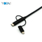 YCOM 2 en 1 cable de datos USB para teléfono móvil