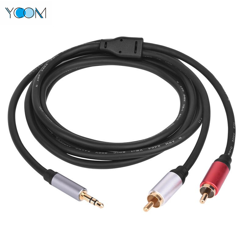 2 RCA to 1 Video Cable Audio Cable Male to Male