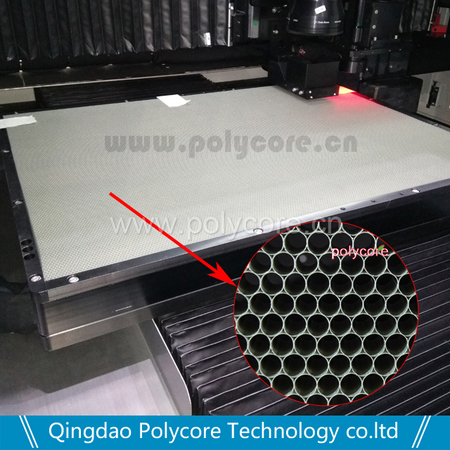 PC蜂窝板作为激光切割机的蜂窝板