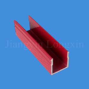 Red Powder Coated Aluminum Extrusion for Windows