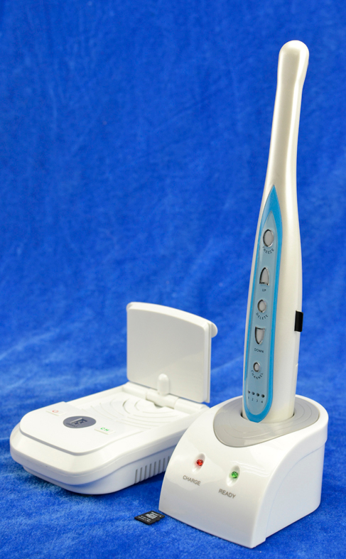 Wireless/Cordless Dental Intra-Oral Cameras with Mini SD Memory Card (VGA & Video) Output