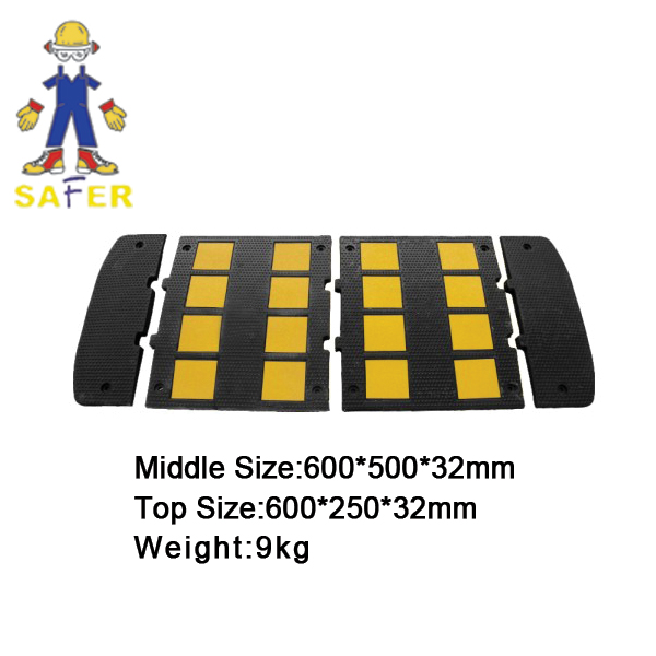 widely used rubber speed hump