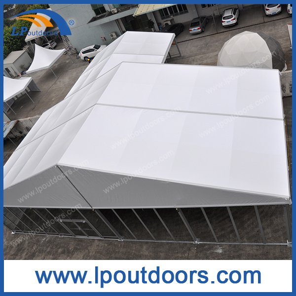 Tienda de eventos de ABS de aluminio de lujo grande con luz clara de 20 m 